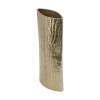 15-Inch Gold Aluminum Vase - Modern Decorative Flower Vase with Tree Trunk Texture - Rustic & Elegant Home Decor