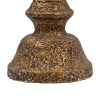 Mia 24" Antique Brass Metal Pillar Candle Holder - Turned Pedestal, Vintage Style, Bronze, Rustic, Decorative Accessory