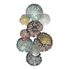 36 Inch Multicolor Metal Flower Wall Art Decor - Hanging Sculpture - Modern Contemporary Wall Hanging