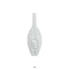 Helly 28" White Resin Decorative Vase - Modern Intricate Design, Premium Ceramic, Indoor/Outdoor, Flower Vase, Home Decor