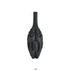 Helly 28" Black Resin Decorative Vase - Modern Intricate Design, Premium Ceramic, Indoor/Outdoor, 9.75" x 9.75" x 27.75"
