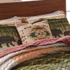 Kip 18x18 Inch Southwest Geometric Throw Pillow - Brown Multicolor Plush Polyester Canvas Cover