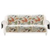 Multicolor Owl Songbird Sofa Cover Protector, Polyester Furniture Protector, Reversible, 77x127 Inches