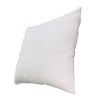 White Cotton Throw Pillows, 20x20, Abstract Embroidery