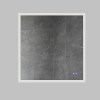 36x36 Inch Frameless LED Illuminated Bathroom Mirror with Defogger - Touch Sensor, Dimmable, Silver Aluminum, Square, Contemporary