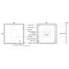 36x36 Inch Frameless LED Illuminated Bathroom Mirror with Defogger - Touch Sensor, Dimmable, Silver Aluminum, Square, Contemporary