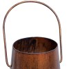Rustic Bronze Iron Candle Lantern, 12 Inch Vintage Tealight Holder, Farmhouse Decor, Hanging Candle Stand, Ambient Lighting, Tabletop Decor