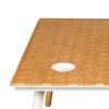 Paige Coffee Table: Modern Rectangular Wood & Metal