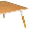 Paige Coffee Table: Modern Rectangular Wood & Metal