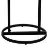 18" Round White Marble Top End Table, Black Iron Frame, Modern Side Table, Living Room Accent Table