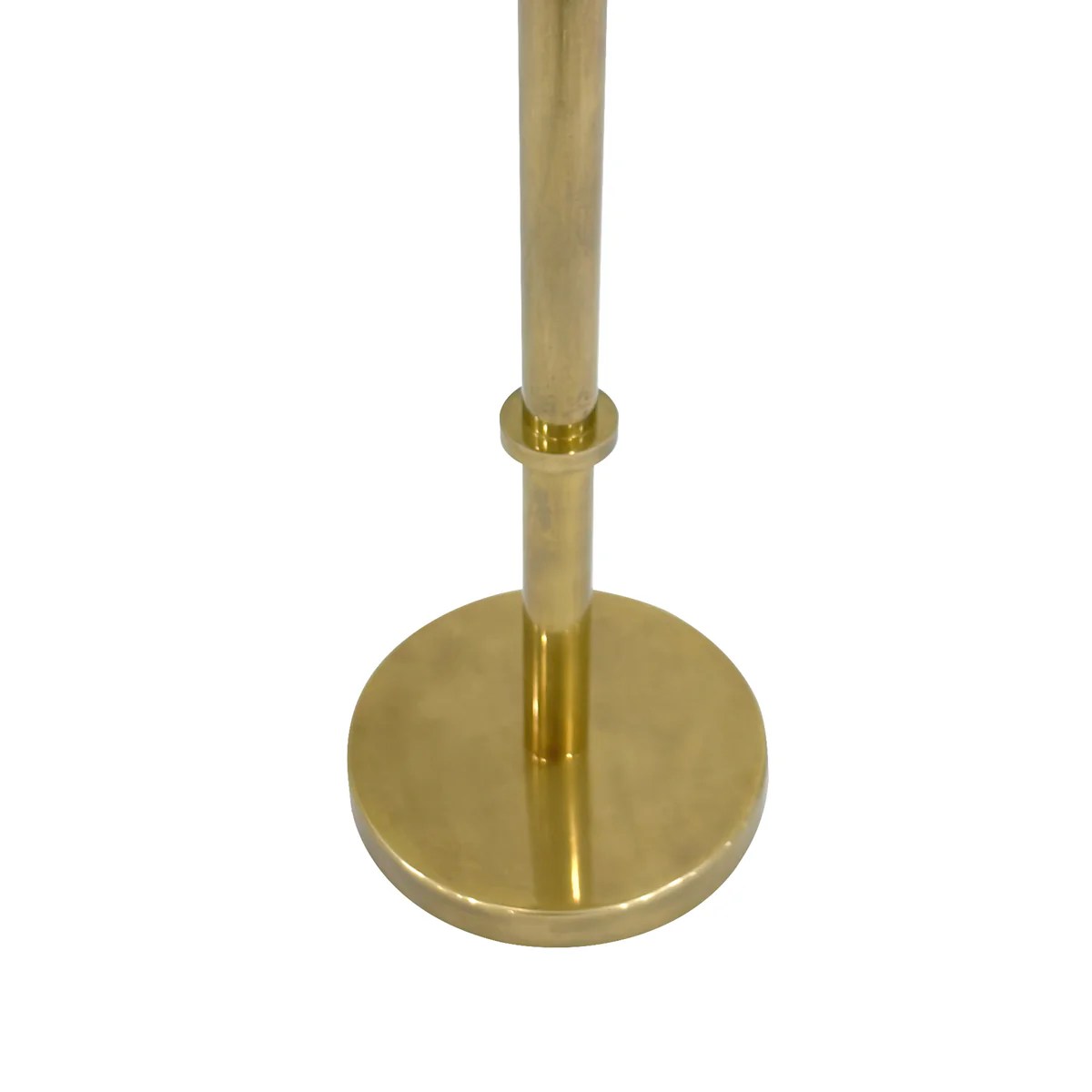 Ara 12" Vintage Brass Round Side End Table, Antique Iron, Small Space Accent Table, Oxidized Finish, 22"H
