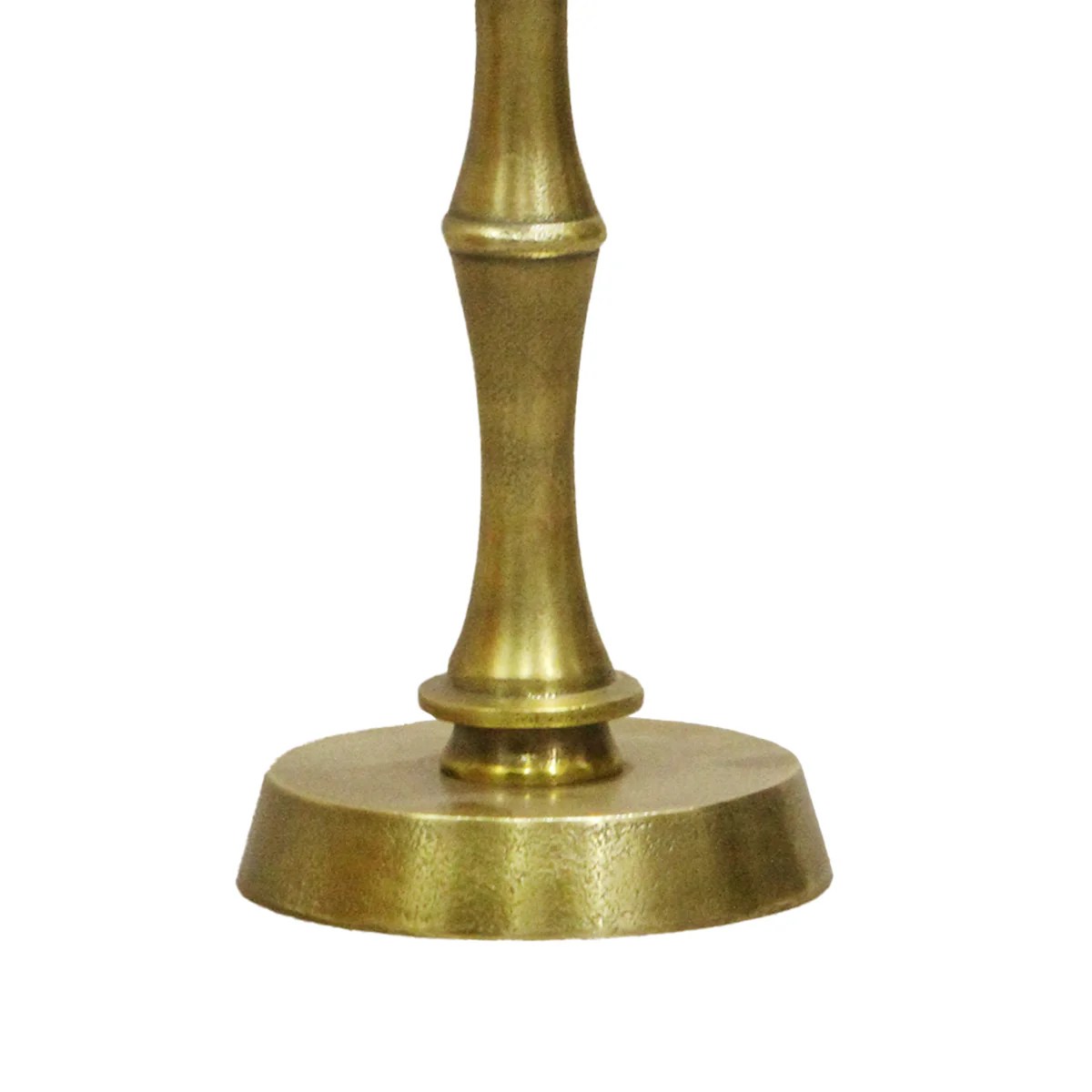 Oxidized Brass Metal Side Table, 6 Inch Round Top, Turned Pedestal Base, Small Drink Table, Sofa End Table, Vintage Accent Table