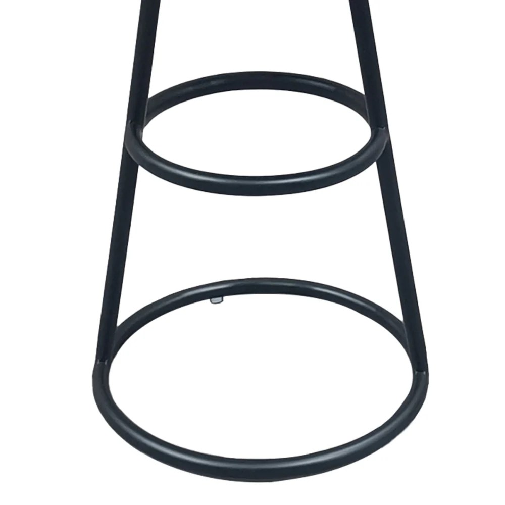 Amelia 20" Round Mango Wood Side Table, Black Iron Frame, End Table, Rustic Farmhouse, Coastal, Transitional, French Country, Industrial, Scandinavian Style