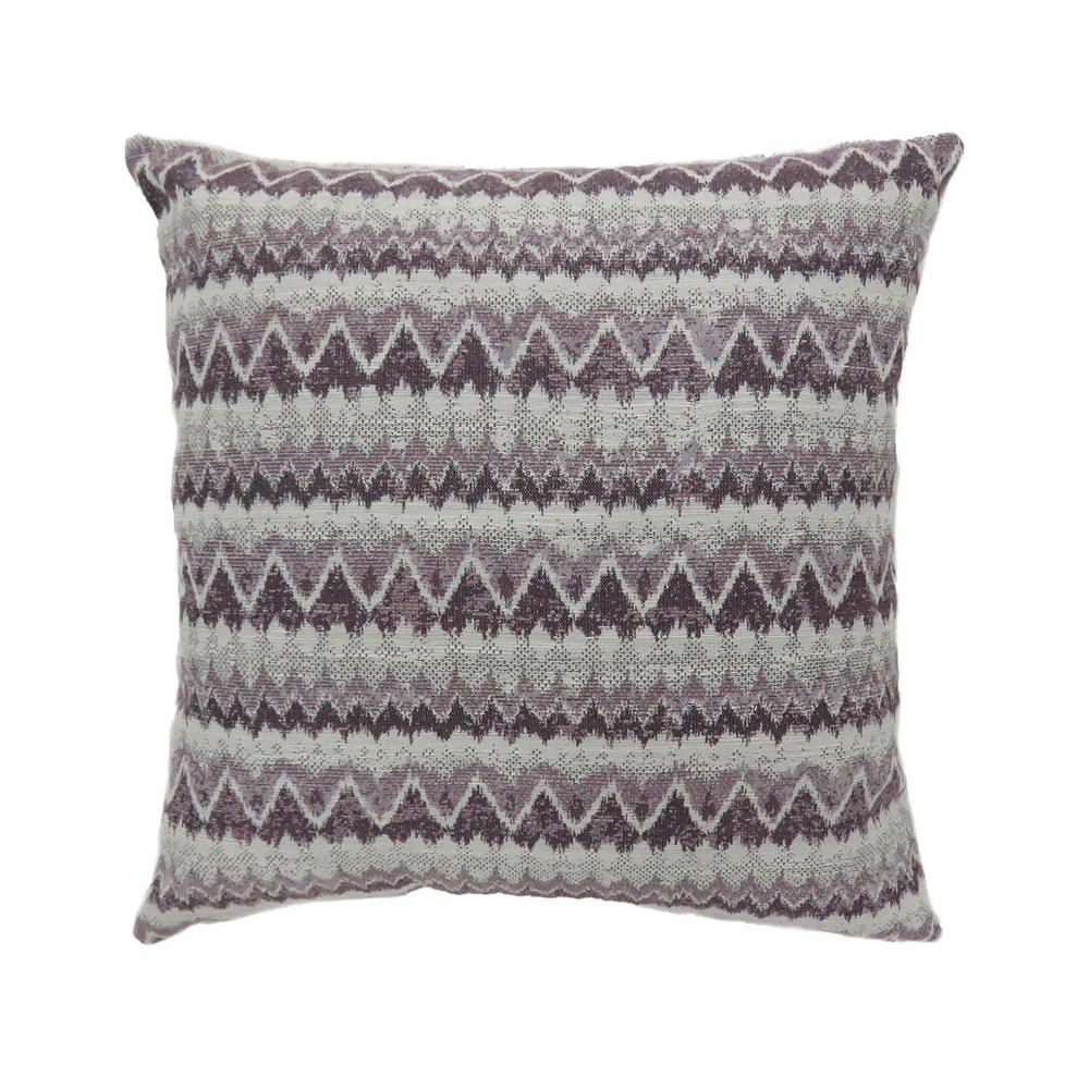 Purple Chevron Throw Pillows, Contemporary Zigzag Set of 2