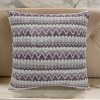 Purple Chevron Throw Pillows, Contemporary Zigzag Set of 2