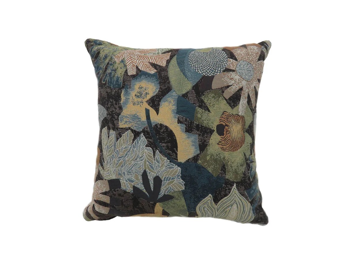 Contemporary Floral Throw Pillows, Multicolor Set of 2
