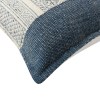 Handwoven Kilim Throw Pillows, 18x18, White Blue, Set of 2