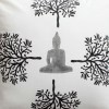 Buddha Throw Pillows, Cotton, Square, 18x18, Set of 2