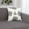 Buddha Throw Pillows, Cotton, Square, 18x18, Set of 2