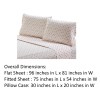 Soft Microfiber Rose Sheet Set, Full, Pink, Hypoallergenic