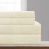 Cream Microfiber Full Sheet Set, 16" Deep Pocket