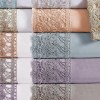 Queen Microfiber Sheet Set, White, Crochet Lace, 4-Piece