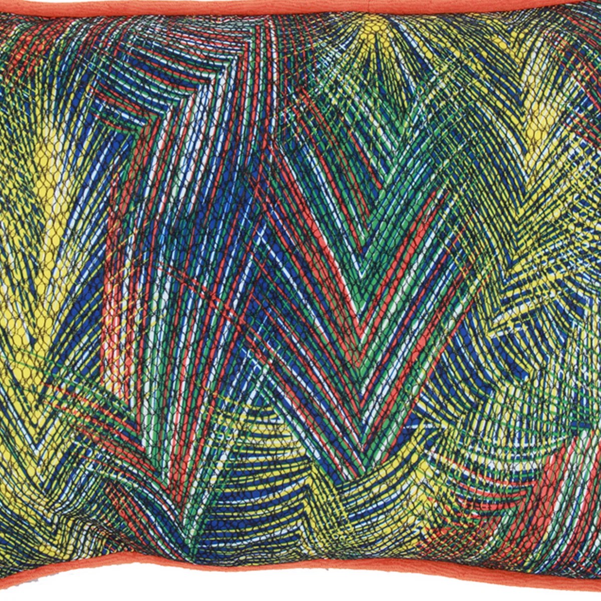 20x14 Inch Abstract Art Throw Pillow, Multicolor, Polyester