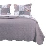 Floral Microfiber Quilt Set, Multicolor, Reversible
