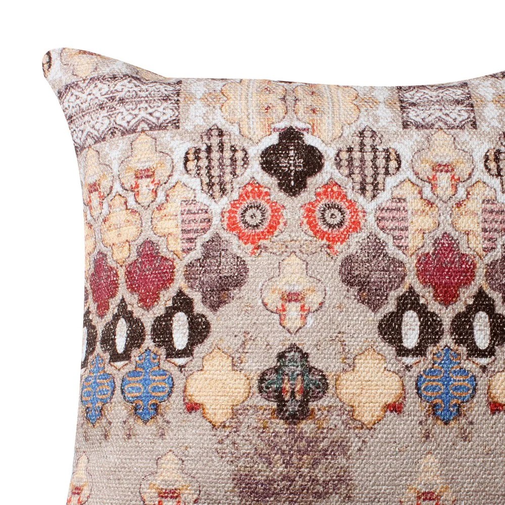 Bohemian Quatrefoil Cotton Throw Pillows, 18x18, Set of 2