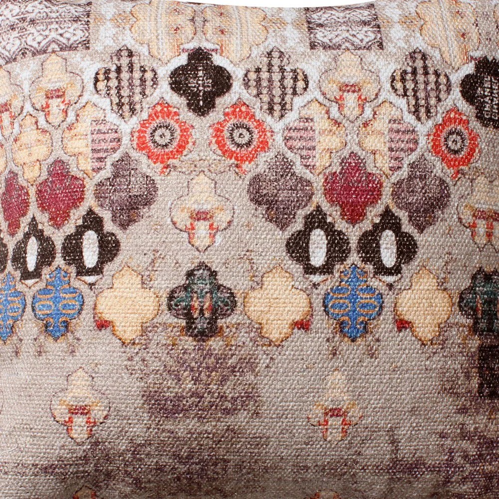 Bohemian Quatrefoil Cotton Throw Pillows, 18x18, Set of 2