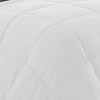Queen Comforter, White Gray Microfiber, Reversible, Soft, Down Alternative