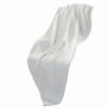 King Size White Cotton Thermal Blanket, Soft Knit, Cozy