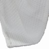 King Size White Cotton Thermal Blanket, Soft Knit, Cozy