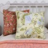 Floral Cotton Pillow Covers, Quilted, 16x16, Multicolor Set