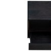 Acacia Wood Nightstand, Jute Side Table, Cottage Style