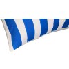 Cotton Throw Pillows, Blue White Stripes, 20x20, Set of 2