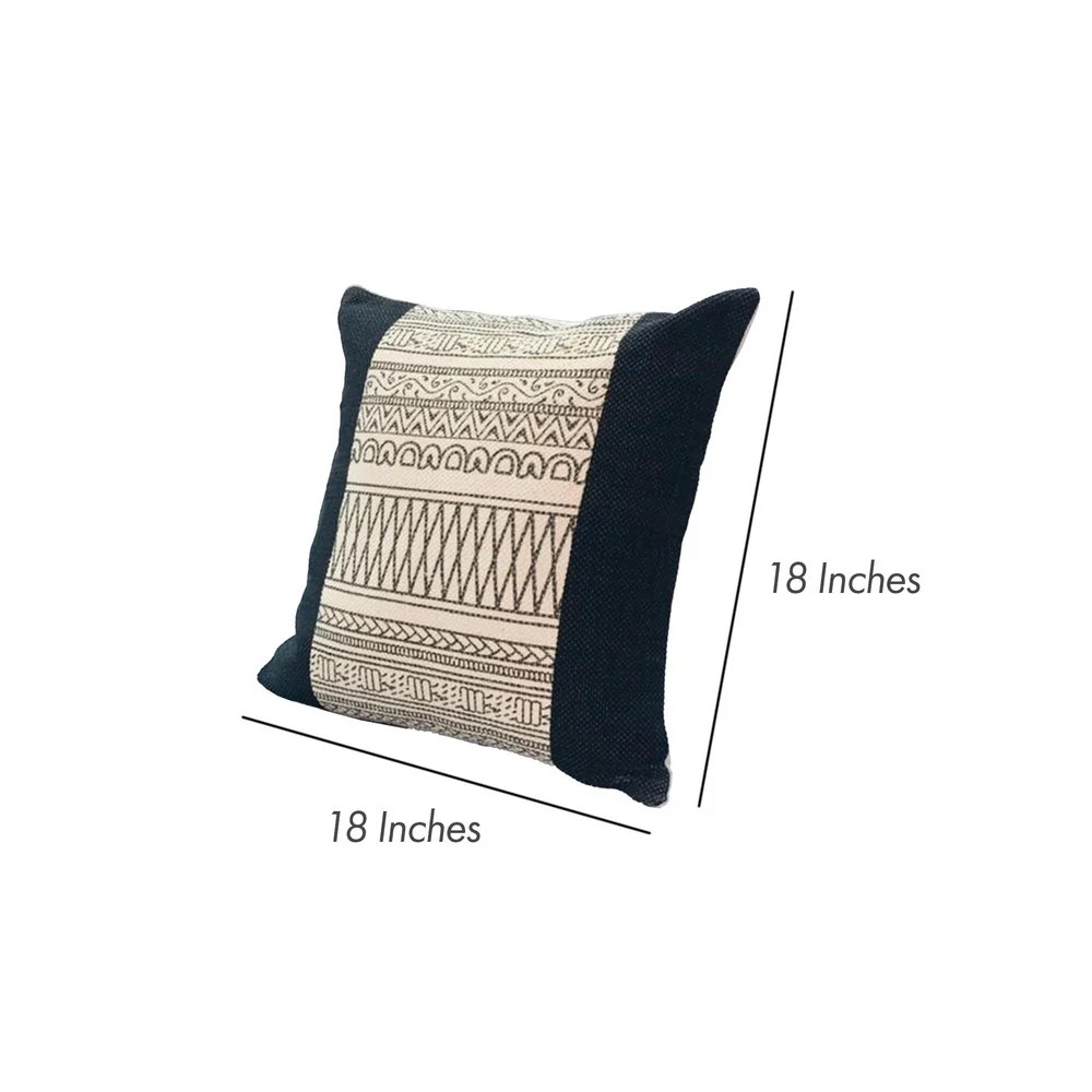 Aztec Throw Pillows, Cotton, Square, 18x18, Set of 2