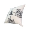 Meditating Buddha Throw Pillows, Gray White, 18x18, Set of 2