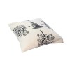 Meditating Buddha Throw Pillows, Gray White, 18x18, Set of 2