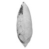 Black White Floral Throw Pillows, Cotton, Square, Set of 2