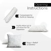 Cotton Throw Pillows, Black White, Set of 2, 18x18
