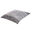 Cotton Throw Pillows, Black White, Set of 2, 18x18