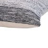 Cotton Throw Pillows, Black White, Set of 2, 18x18