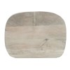 Industrial Counter Stool, Mango Wood, Whitewash, 24"