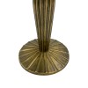 Antique Brass Side Table, Round, Fluted, Aluminum