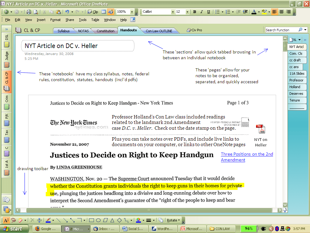 Law School Note Taking Software