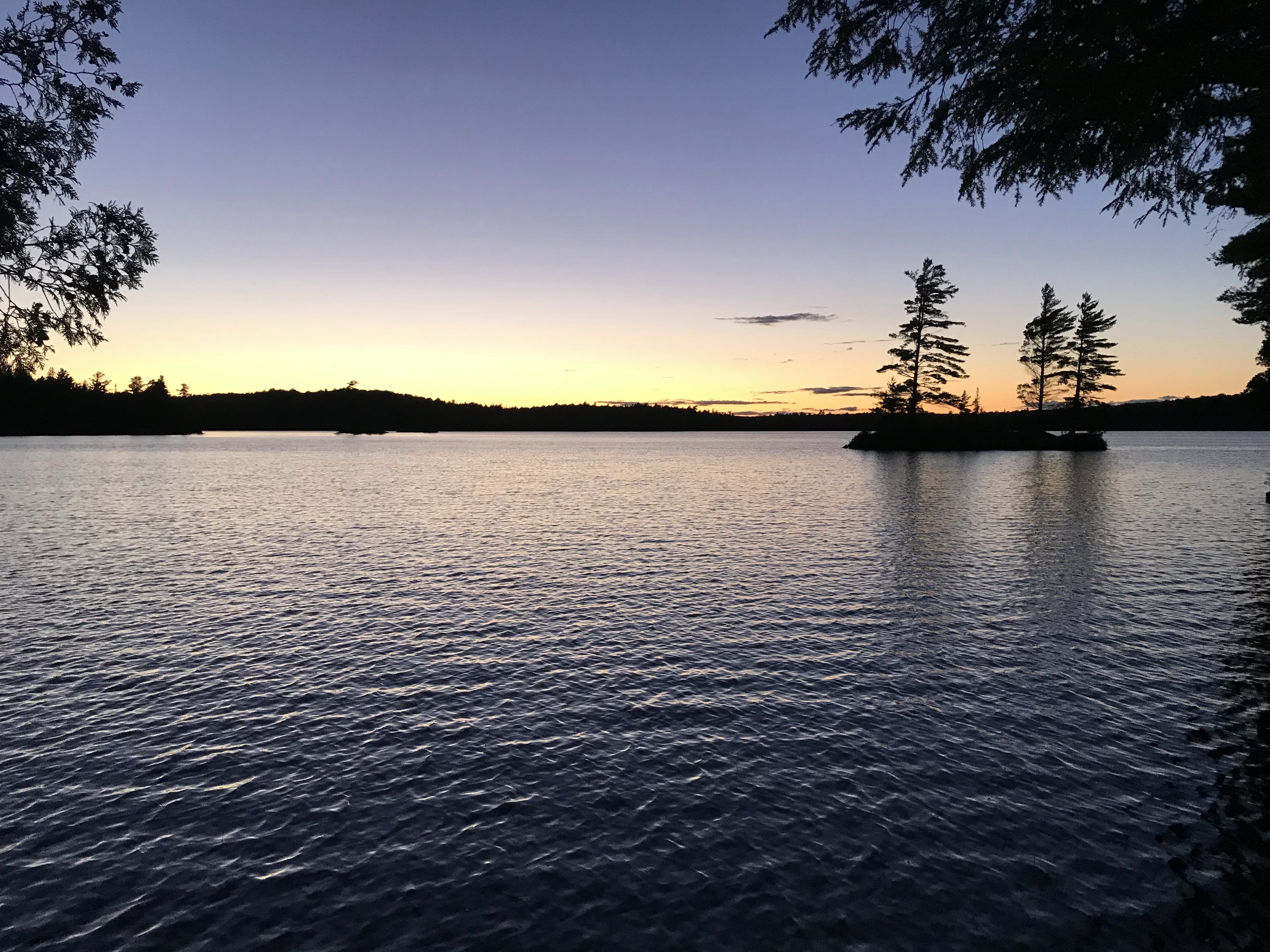 A view from site 17 on McIntosh Lake