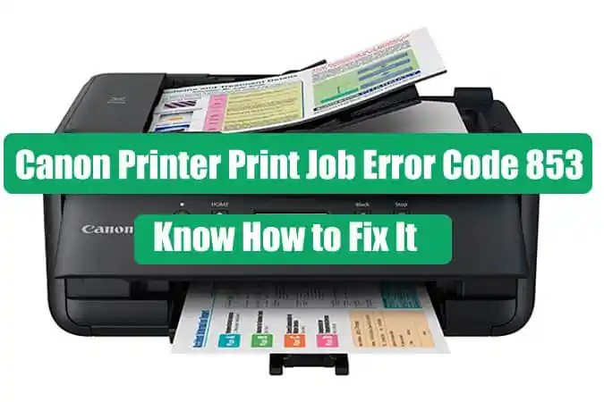 Canon Printer Print Job Error