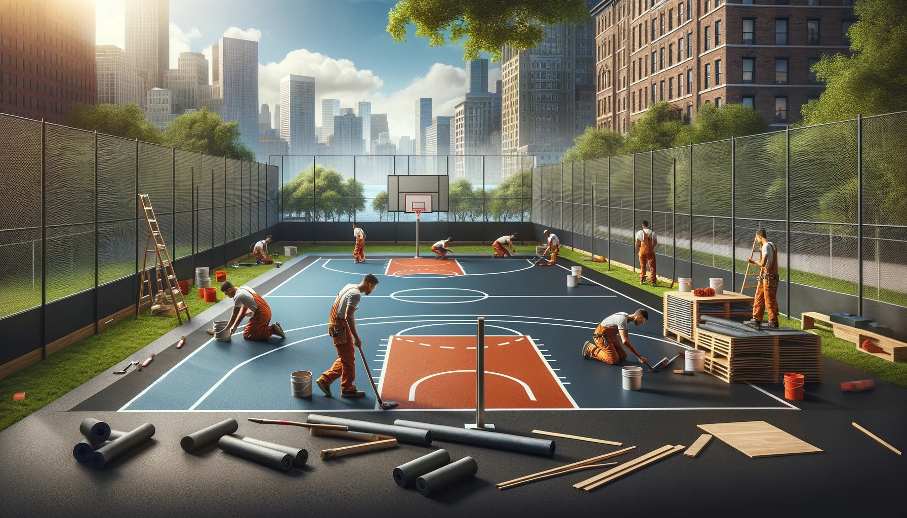 Basketball Court Building