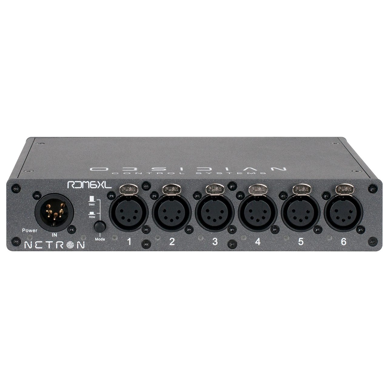 Obsidian Netron RDM6XL 6 X 5 Pin XLR DMX RDM Splitter / NRD123